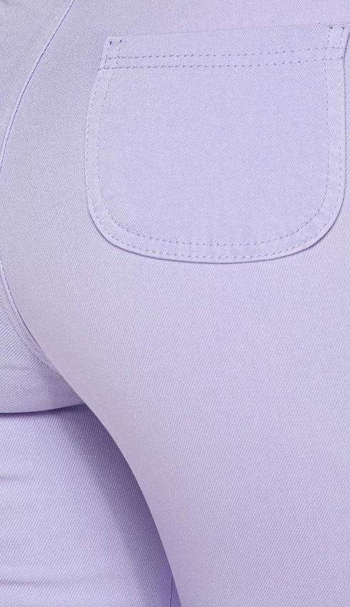 Super High Waisted Stretchy Skinny Jeans - Lavender - SohoGirl.com